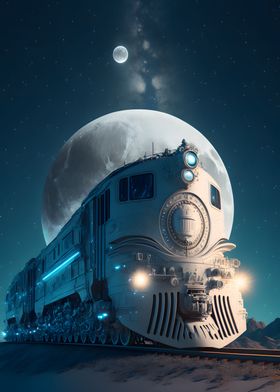 Fantasy Train Alien Moon