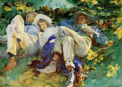 siesta 1905 by Sargent