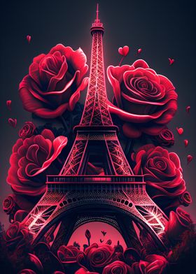 Eiffel Tower in bloom