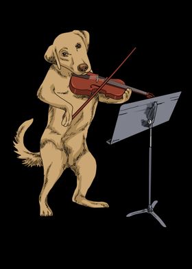 Violin Gifts Violin Dog