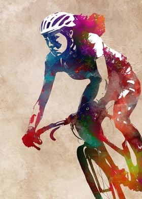 Cycling sport art