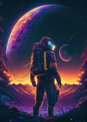 Neon Astronaut