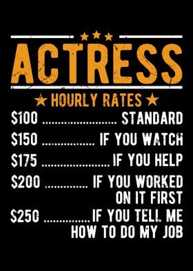 Actress Hourly Rates