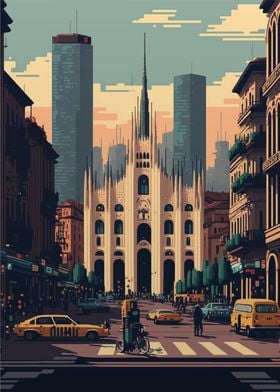 Milan Pixel art