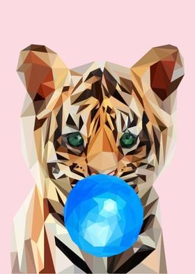 babytiger bubblegum animal