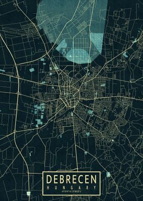 Debrecen City Map Summer