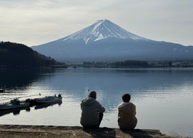 Contemplating Mount Fuji