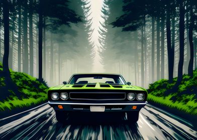 musclecar in the forest 02