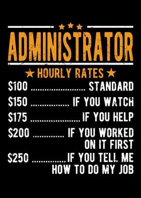 Administrator Hourly Rates