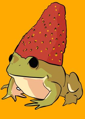 frog strawberry hat