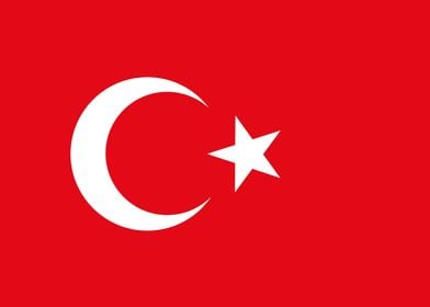 Turkish Flag of Turkey