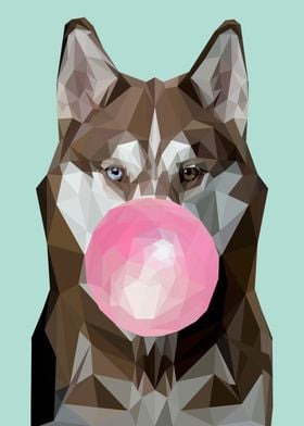 bubblegum animal wolf