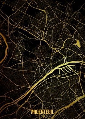 Argenteuil gold map