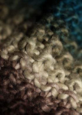  Hand made old scarf macro