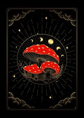 Tarot the moon toadstools