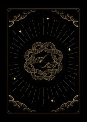 Tarot two snakes