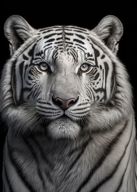 White Tiger Portrait