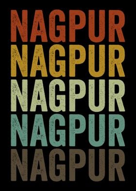 Nagpur India Retro Vintage