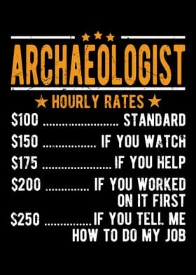 Archaeologist Hourly Rates