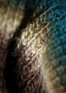  Hand made old scarf macro