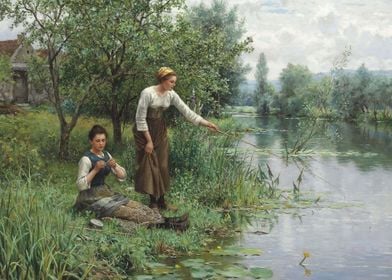 Two Women Fishing 