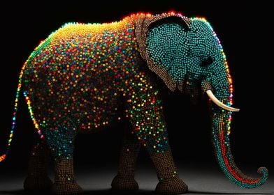 Point Art Elephant