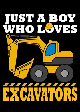 Excavator Gift For Boys