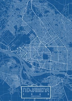 NDjamena Map Blueprint