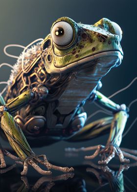 A cyborg frog