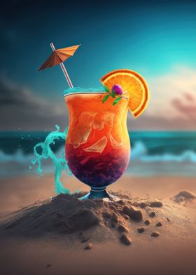 Cocktails on the beach