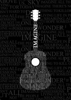 guitar text on imagine