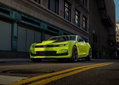 Green 2018 Camaro SS