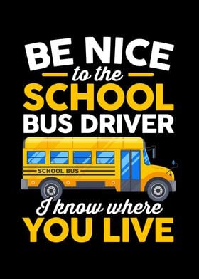 Funny Schoo Bus Driver