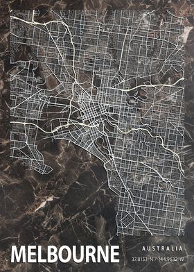 MELBOURNE CITY MAP