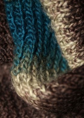  Hand made old scarf macro