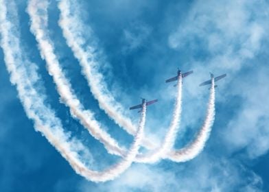 Aerobatics Cloud Smoke