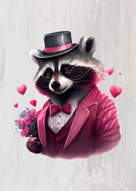 Gangster Style Raccoon