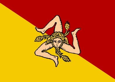 Sicilian Flag of Sicily