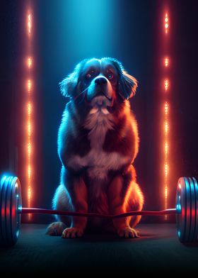 Dog at the Gym