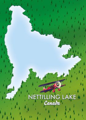 Nettilling Lake Canada map