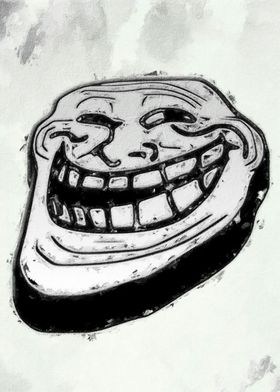 Top LEL Troll Face Poster for Sale by lolhammer