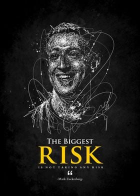 risk quotes scribble art