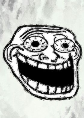 Internet meme troll faces - Troll Face - Posters and Art Prints