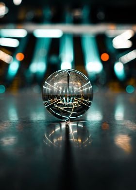 Lensball and metro station