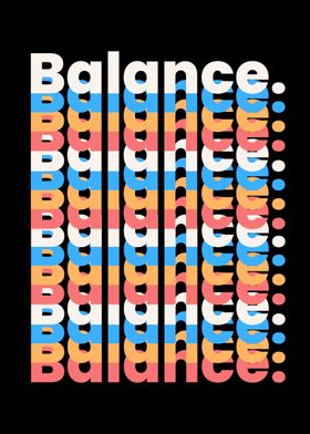inspirational word Balance