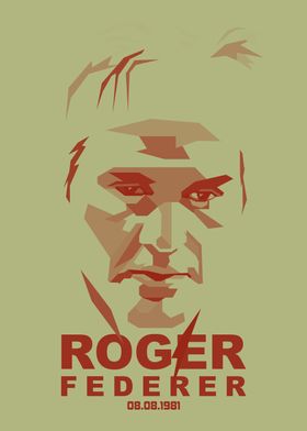 Roger Federer pop art