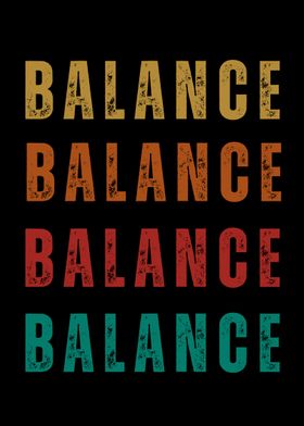 inspirational word Balance