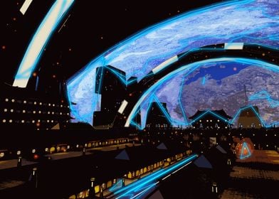 Japanese Space Cyber City