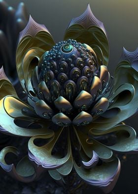 Abstract flower art