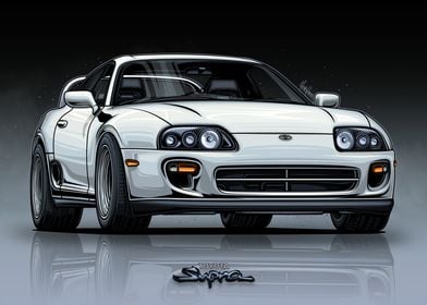 Toyota Supra MK4 White